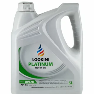 روغن موتور لوکینی Platinum 0W-20 SN حجم ۵ لیتر (Lookini)