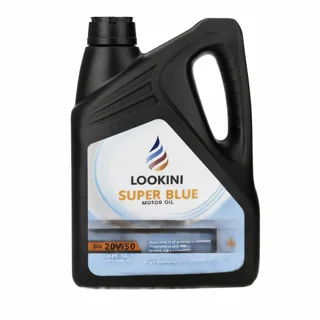 روغن موتور لوکینی Super Blue 20W-50 SL حجم ۴ لیتر (Lookini)