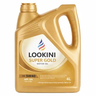 روغن موتور لوکینی Super Gold 5W-40 SN حجم ۴ لیتر (Lookini)