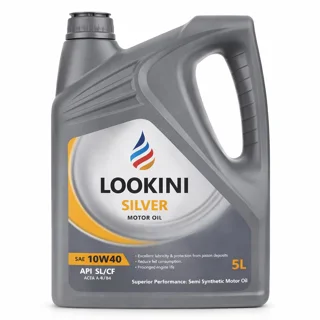 روغن موتور لوکینی Silver 10W-40 SL حجم ۵ لیتر (Lookini)