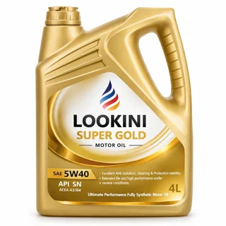 روغن موتور لوکینی Super Gold 5W-30 SN حجم ۴ لیتر (Lookini)